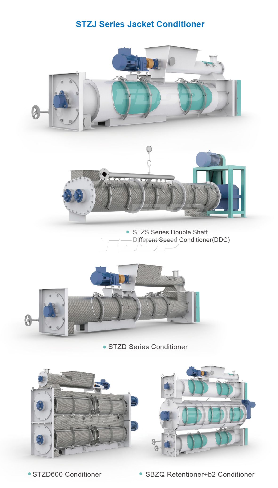 Máy xay thức ăn chăn nuôi STZJ Series Jacket Conditioner