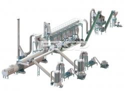 Dây chuyền ép rơm sinh khối 5-7tph