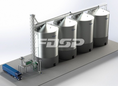 Dự án kho chứa silo thép đậu nành 4-2000